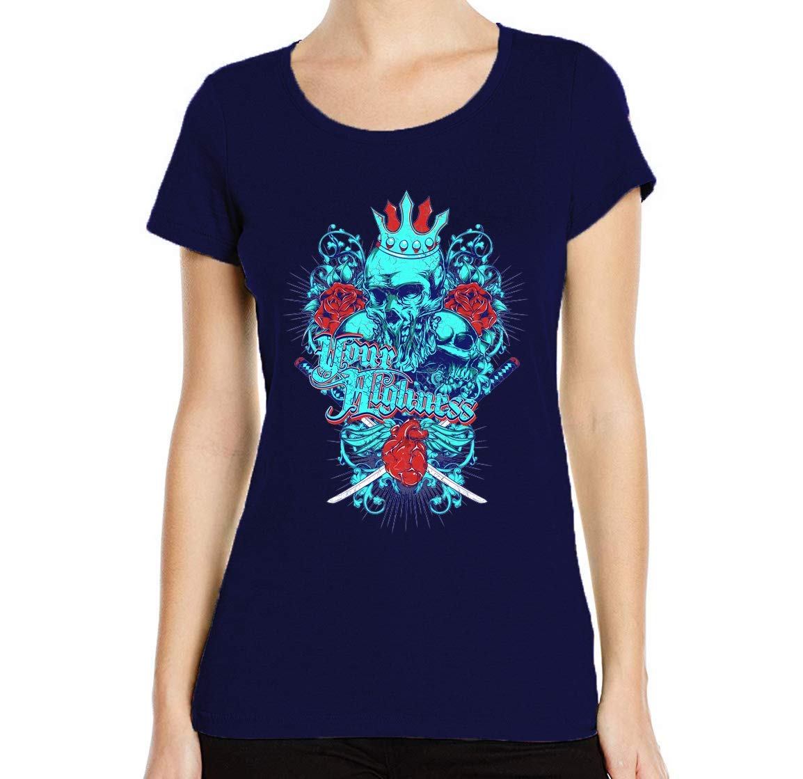 GenericYour Highness Dead King Samurai Sword Crew Neck Women's T-Shirt