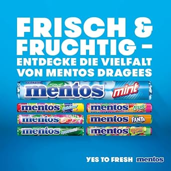 Mentos Mint Chewy Dragees 40 rolls