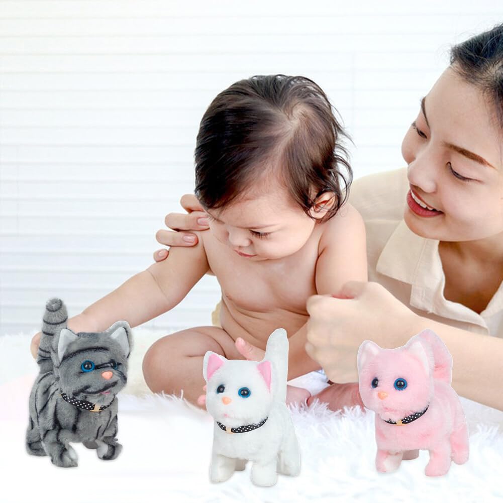 CPAOWEHF Giocattolo elettronico del gatto della peluche giocattolo della coda scodinzolante farcito giocattolo della peluche giocattolo interattivo del gatto per i gatti dell'interno CPAOWEHF Giocattolo elettronico del gatto della peluche giocattolo della coda scodinzolante farcito giocattolo della peluche giocattolo interattivo del gatto per i gatti dell'interno
