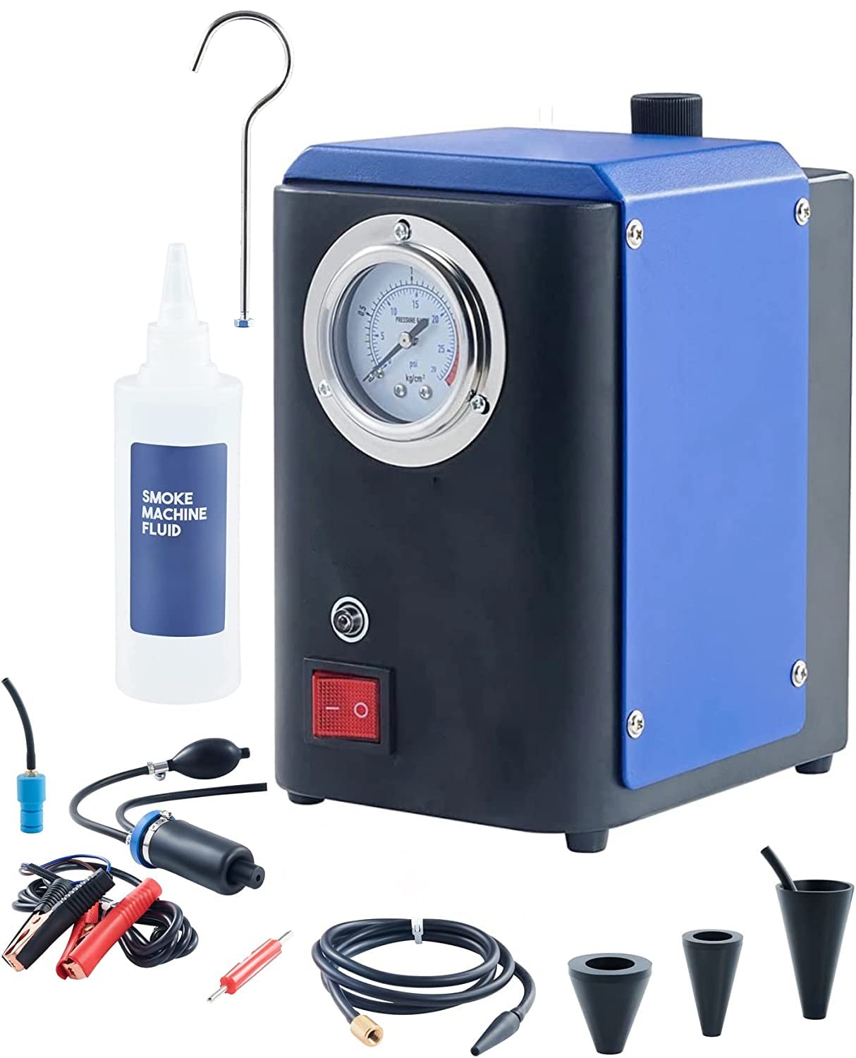 Maquina detector de fugas por HUMO UNIVERSAL para sistema EVAP, escapes, tuberias, tanques, etc localización de fugas de automóviles Probador de fugas de tubería de coche