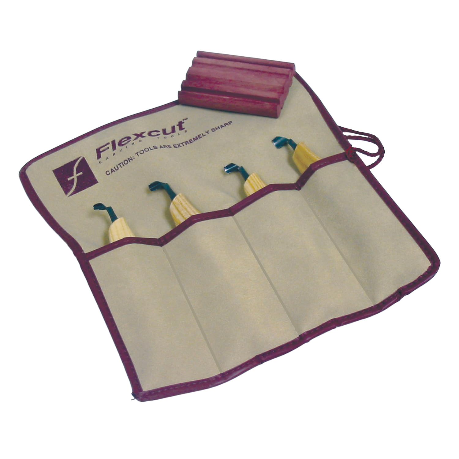 Carving Tools, Right-Handed Scorp Set, 4 Razor-Sharp