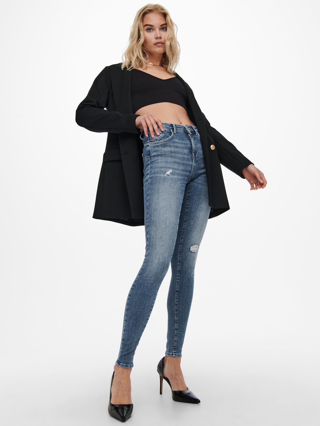 ONLY Skinny fit Jeans ONLPOWER Mid Waist Skinny Fit Jeans
