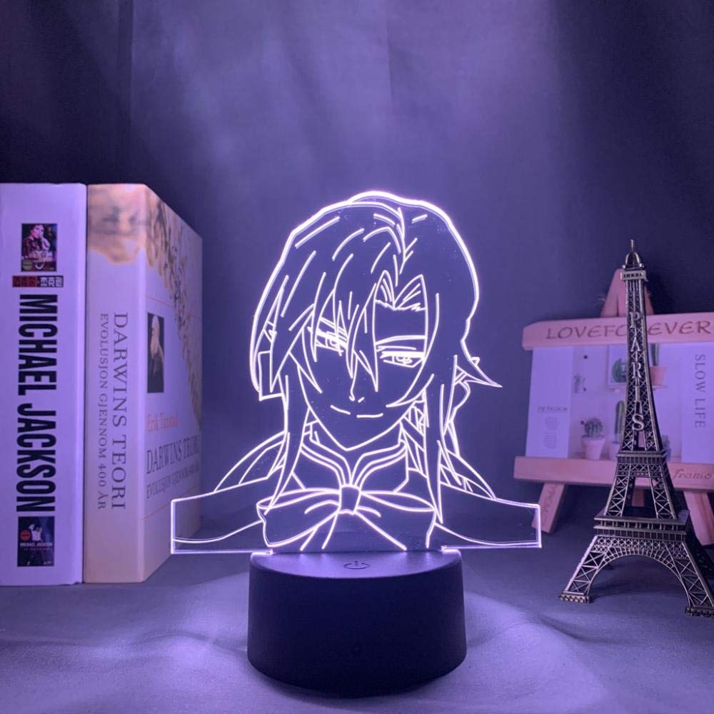 Seraph of The End-Led Light for Home Child Atmosphere Decor Birthday Manga 3D Bedside Lamp Illusion Light-7 Colors no Remote