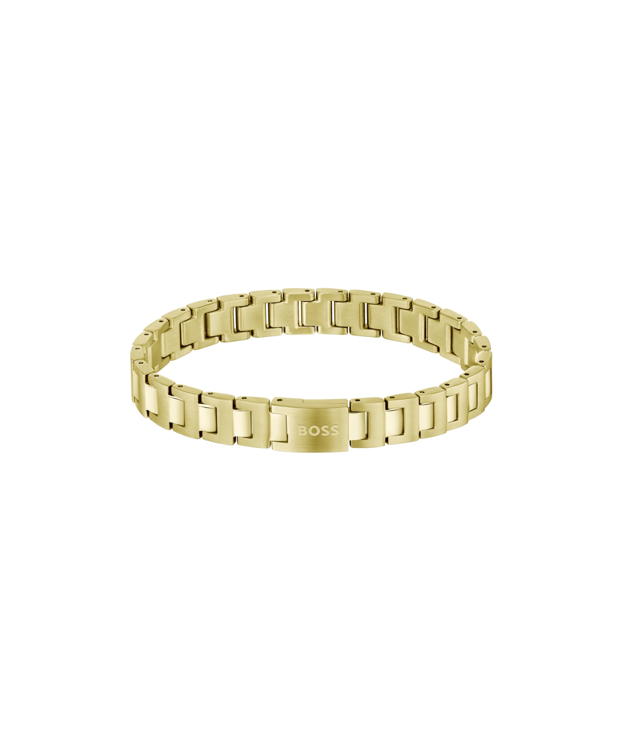BOSS Jewelry Men's CANDOR JEWELRY Collection Link Bracelet in Stainless Steel – Available in Silver, Gold or Black