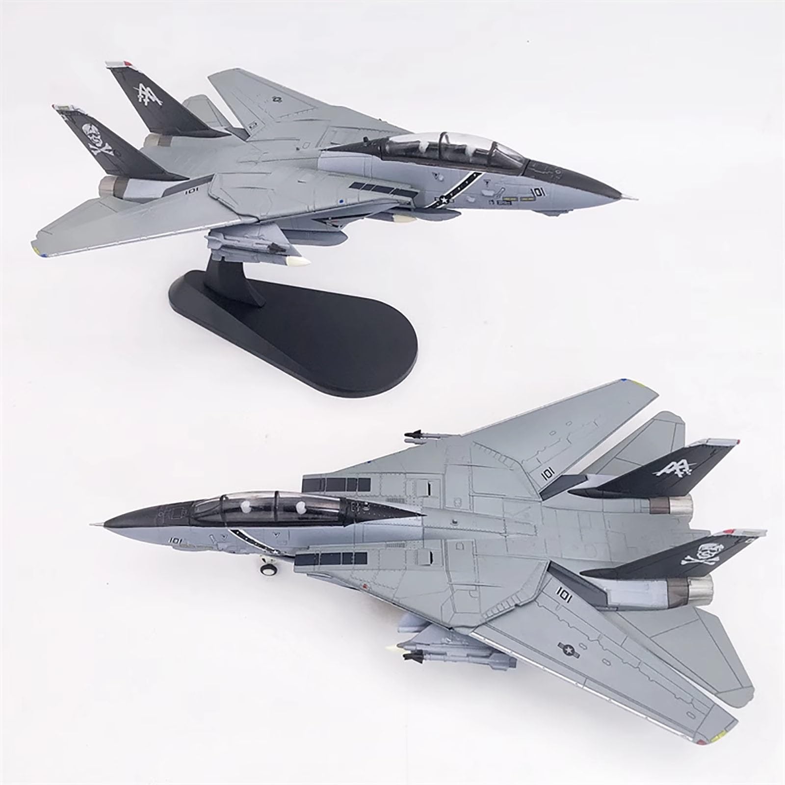 Amazon.co.jp: 7.5インチ 1/100スケール F-14B 戦闘機モデル飛行機