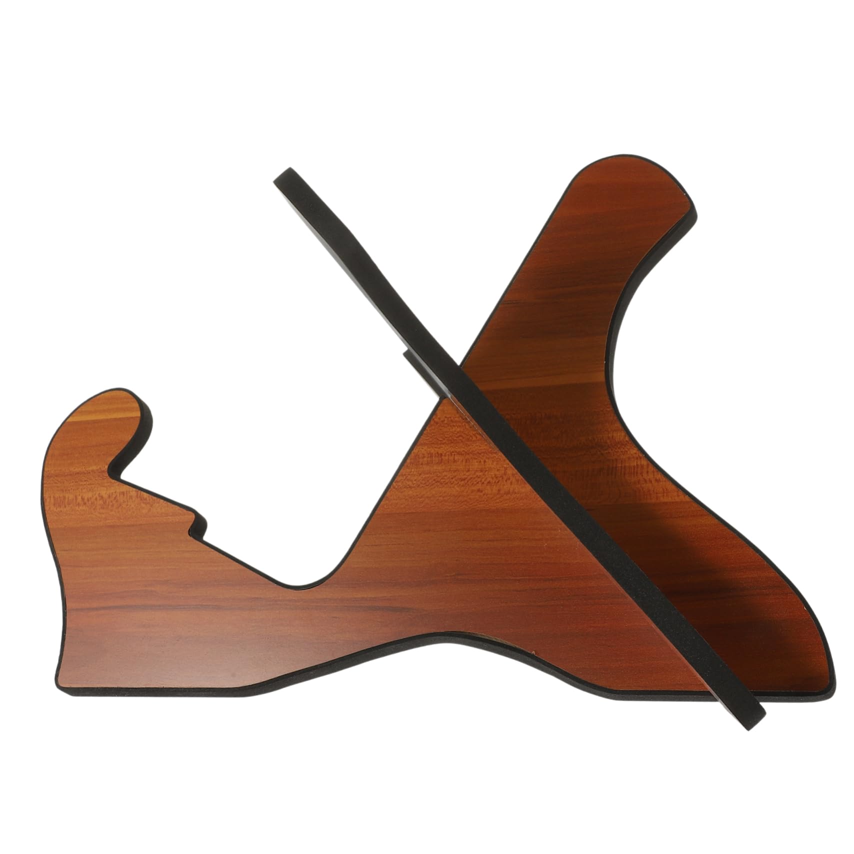 Hemobllo Supporto per Chitarra da Terra Portatile X in Legno Marrone | Smontabile, per Negozio e Casa, Adatto a Basso e Chitarra, Finitura Elegante