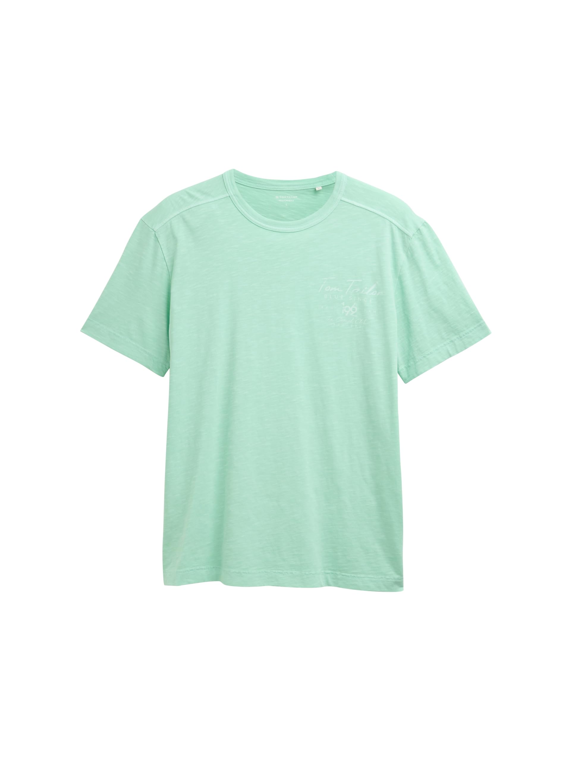 TOM TAILOR Herren Basic T-Shirt mit Print