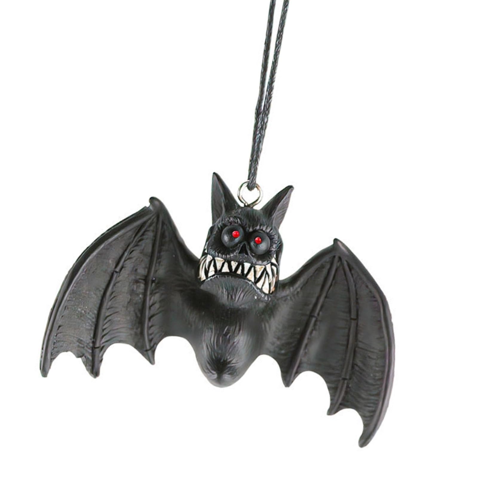 Kalttoy Halloween Outdoor Hanging Decorations Outdoor Halloween Specter Bat Figures Hanging Ornament for Haunting Yard Decors Specter Bat Hangings