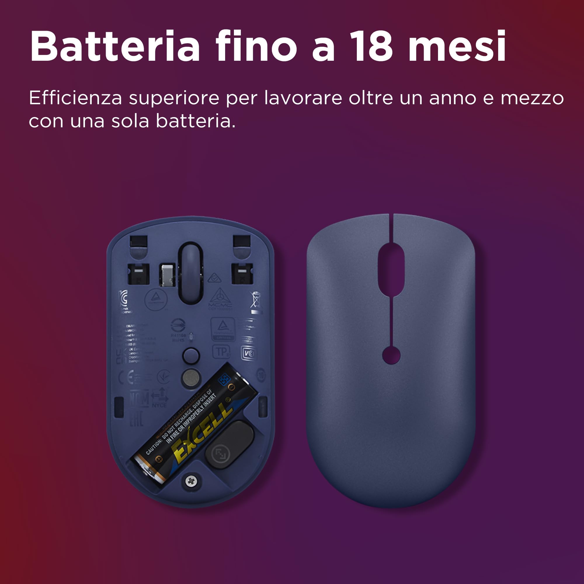 Amazon.com: Lenovo 540 Wireless Computer Mouse for PC, Laptop