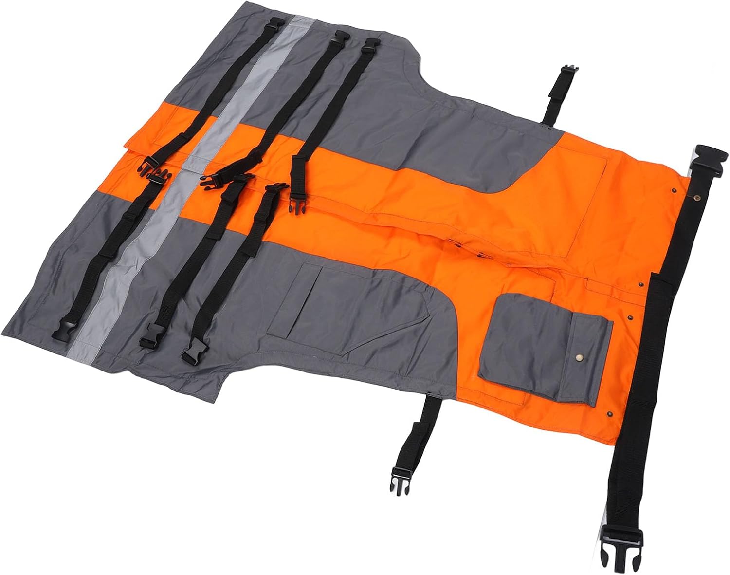 Marhynchus Chainsaw Protective Pants, Elastic Forest Worker Safety Pants with Patchwork for Logging Carpentry Furniture Processing