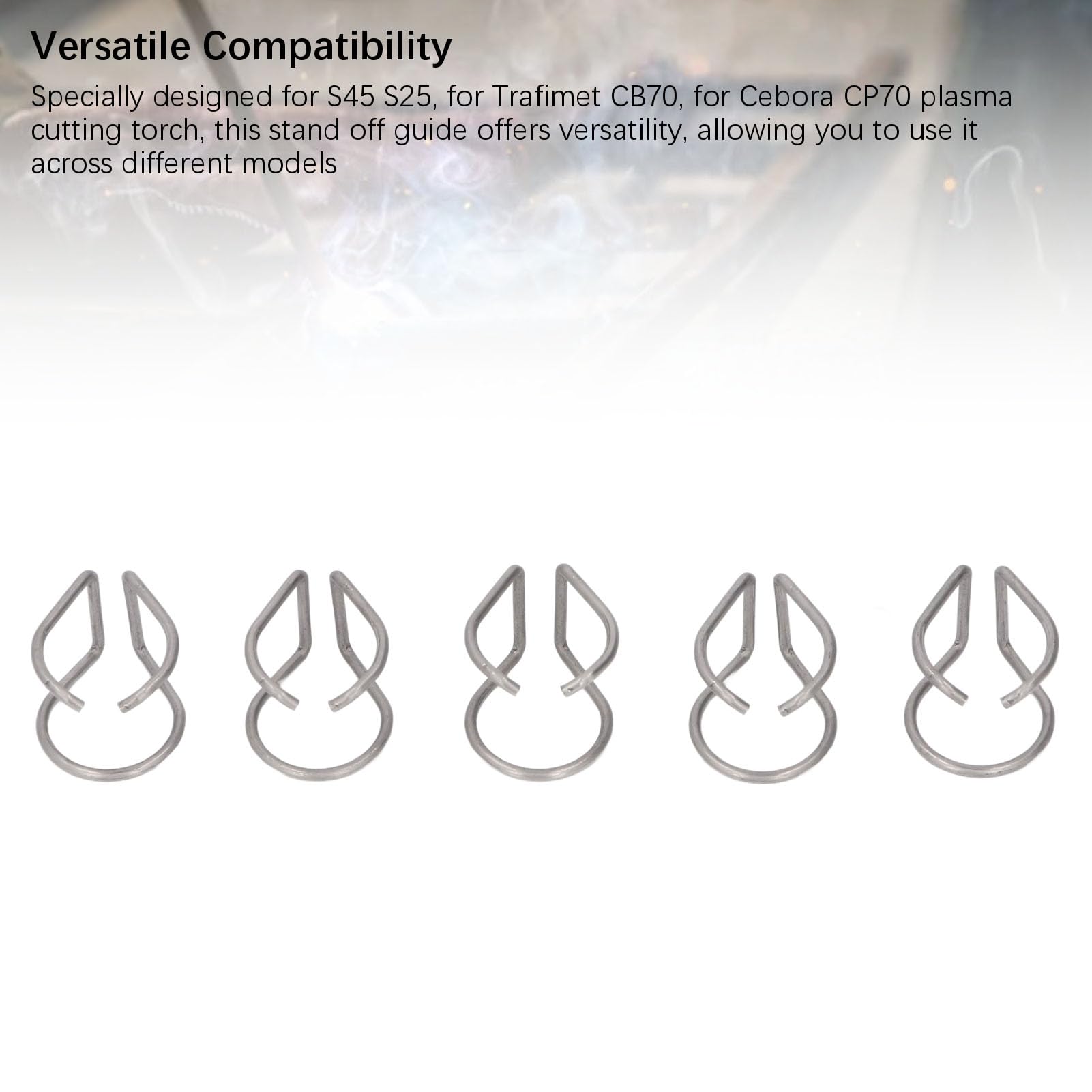 Plasma Cutter Torch 5PCS Stand Off Guide CV0010 Alloy Steel Spring Spacer for S45 S25 Plasma Cutting Torch