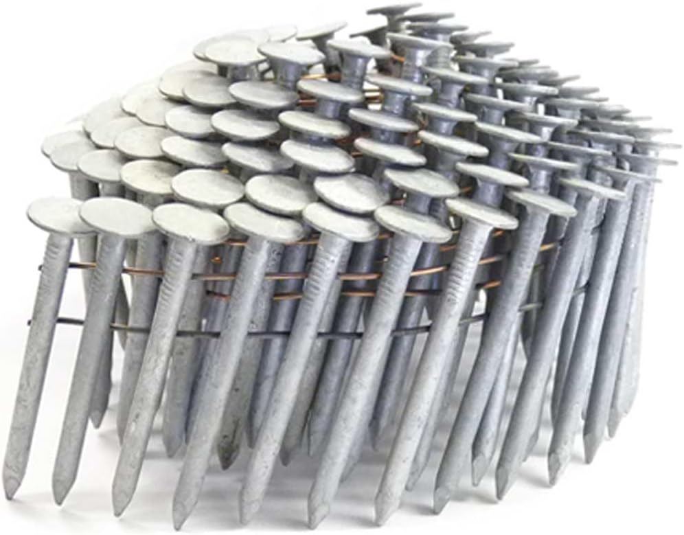 2" Smooth A153-D HDG Coil Roofing Nails 3,600ct