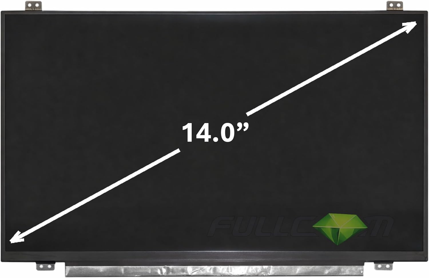 FULLCOM New 14.0 inchs Screen Compatible with N140BGE-EB3 & N140BGA-EA3,N140BGE-E43,B140XTN02.D,B140XTN03.4,LP140WH8(TP)(G1) Laptop Replacement Screen