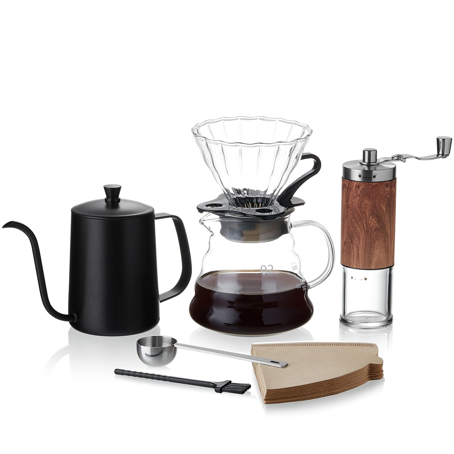 Amazon | ポカロティー コーヒーセット 手挽きコーヒーミル 手動 計量