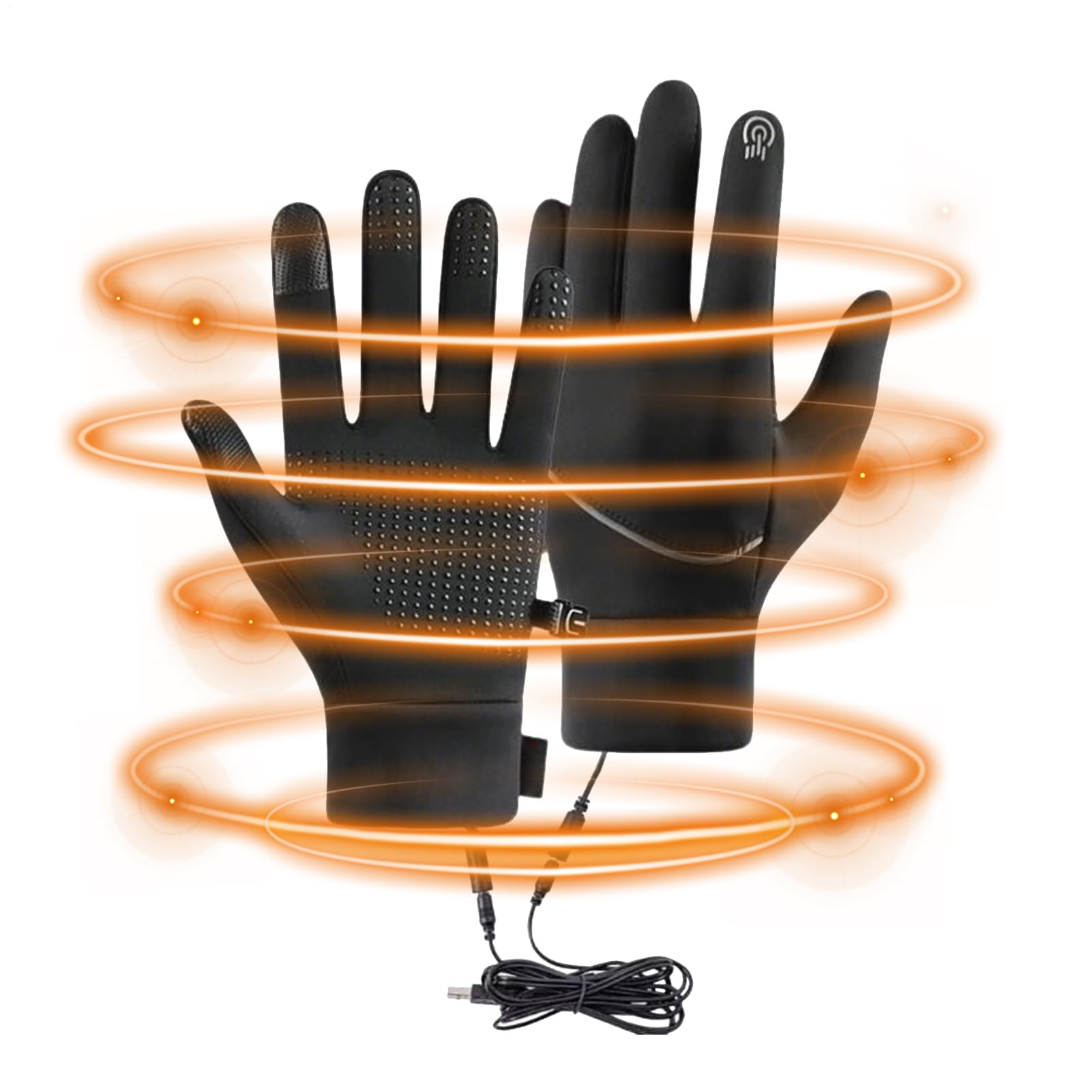 Heated Gloves Touchscreen Mittens USB
