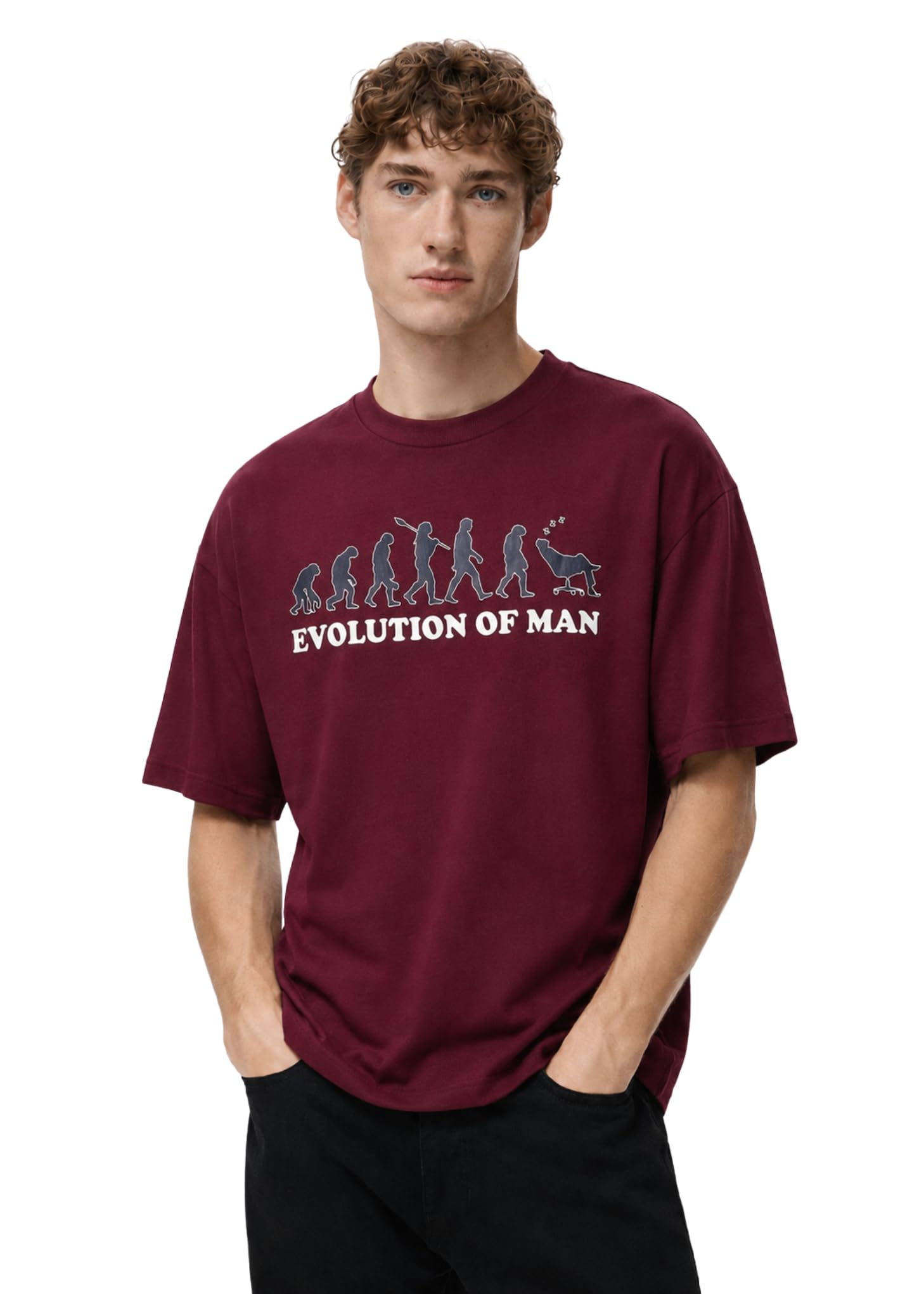 alan jones clothing Men's Printed Premium Heavy Gauge Cotton Oversized T-Shirt-picture-19