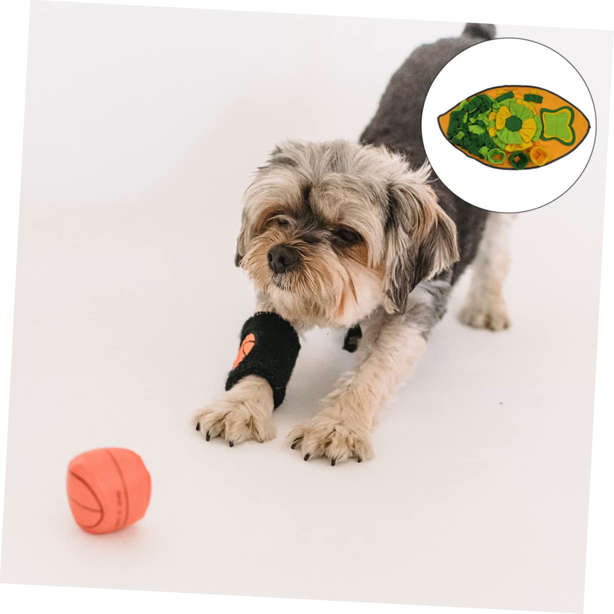 minkissy Tappeto Olfattivo per Cani in Pile Polare per Addestramento e Alimentazione Graduale, Tappetino Interattivo per Riduzione dello Stress e Stimolazione Mentale