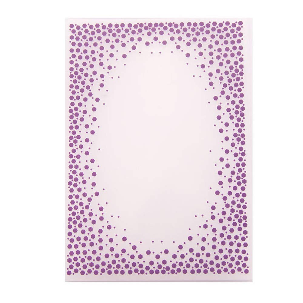 Christmas Snowfall Dots Frame Window Plastic Embossing Folder for Scrapbook DIY Album Card Tool Plastic Template Folders