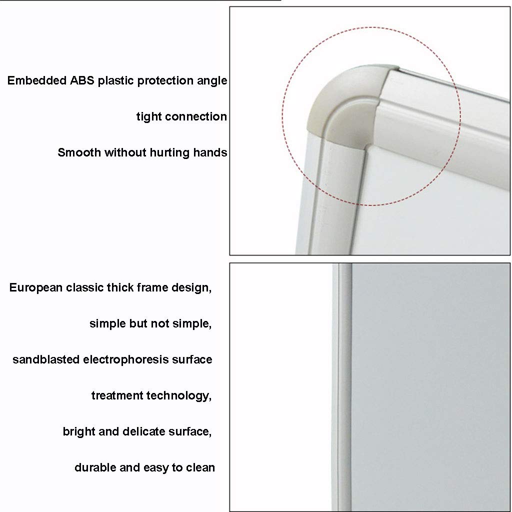 Lavagna Bianca Smaltata Magnetica cancellabile a Secco Lavagna appesa su Un Lato Facile da Scrivere e Cancellare, per la Scuola dell'home Office (Dimensioni: 45X60cm) (90X120cm)