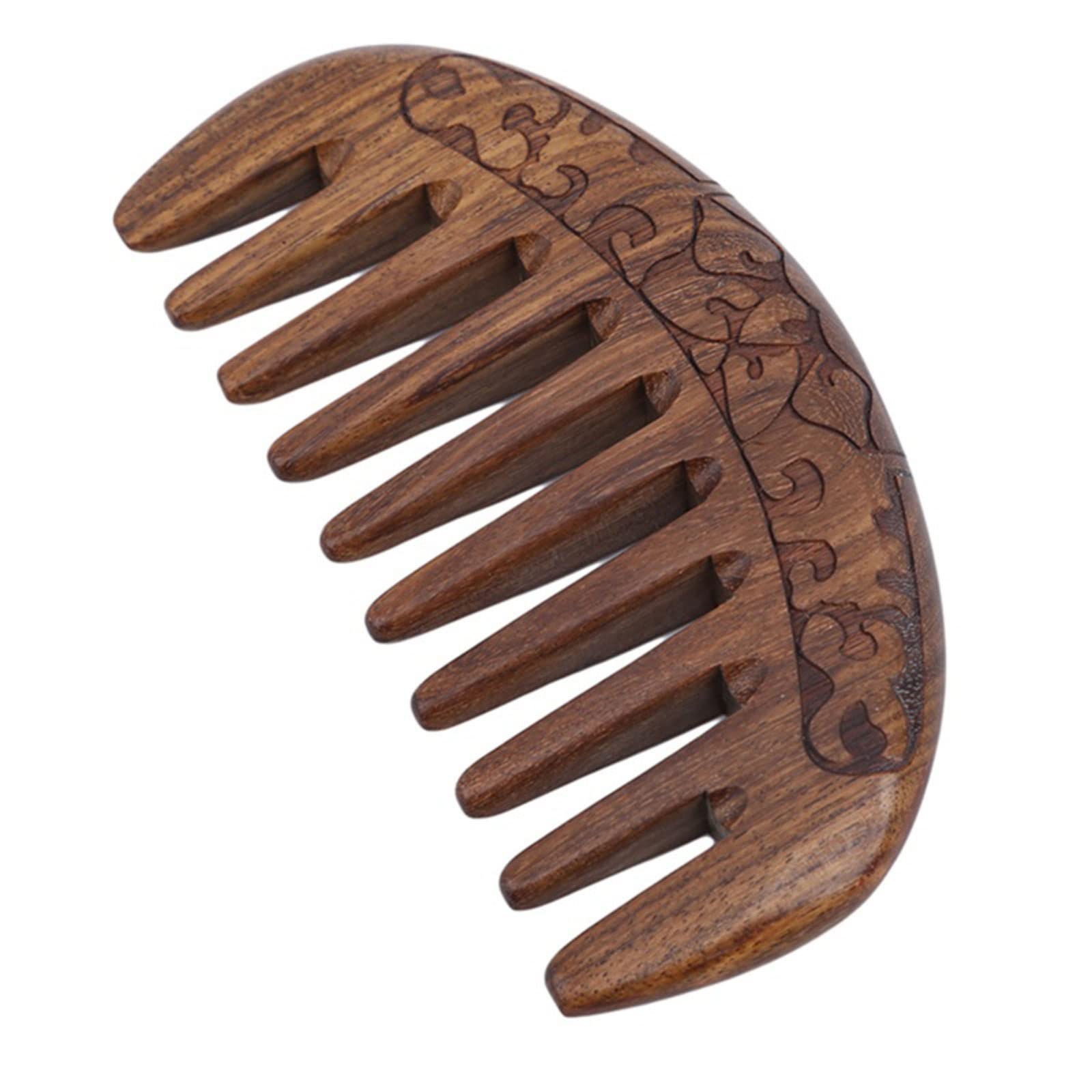Cepillo de cerdas para el pelo, peine de bolsillo de madera, peines de dientes superestrechos, naturales, negros y dorados, peine antiestático para piojos y barba, herramientas para peinar el cab