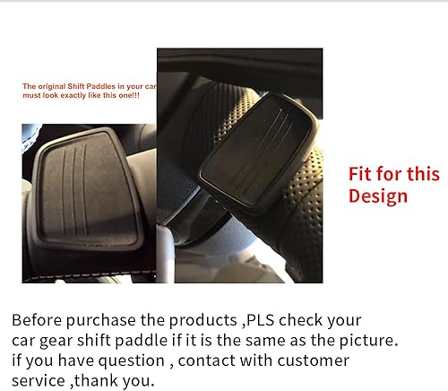 Miniatura 2 de HIBEYO Extensiones de palanca de cambios para volante compatibles con Audi A7 2019A4 A6 2020A3L 2021, accesorios de palas de cambio de automóvil,