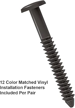 Exterior Solutions Standard Raised Panel Exterior Vinyl Shutter, Dark Gray (Pair), 15 Inch x 39 Inch