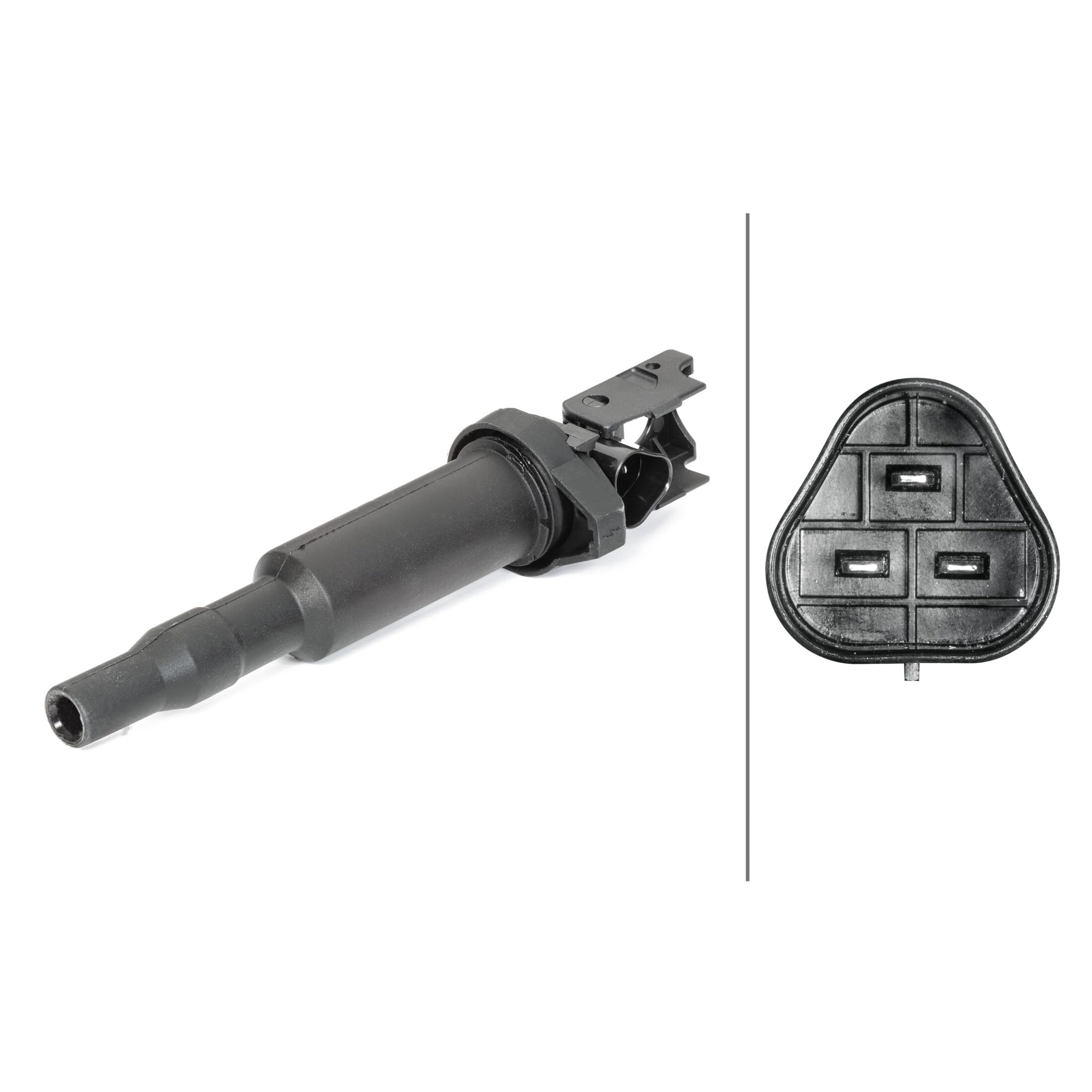 HELLA 5DA 193 175-491 Bobina de encendido - 12V - 3polos - Bobina de encendido cavidad bujía - enchufado
