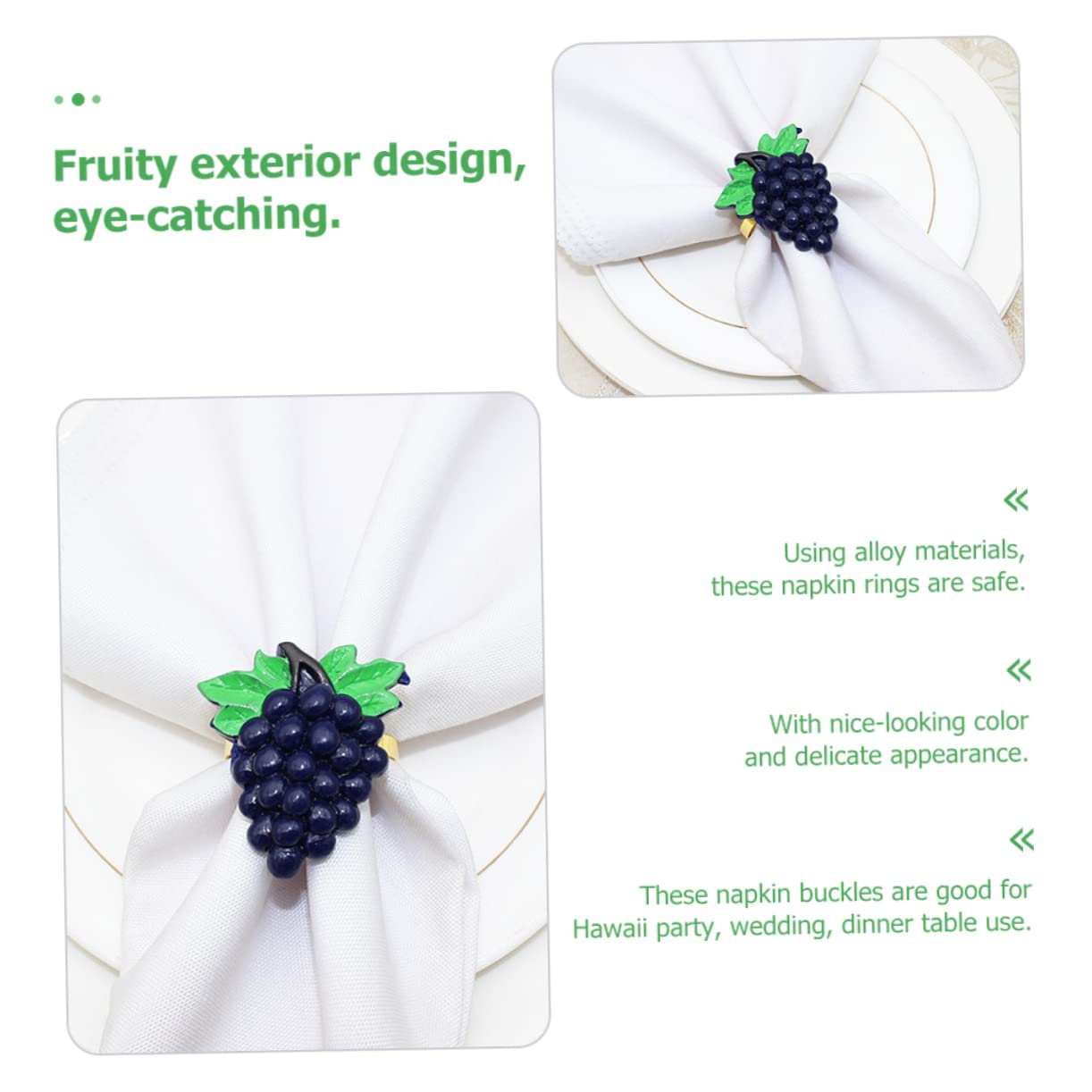 TOPBATHY 16stücke Serviettenringe Fruchtform Napkin Buckles Für Partys Restaurants Und Festliche Anlässe Dekorieren Von Tischgedecken