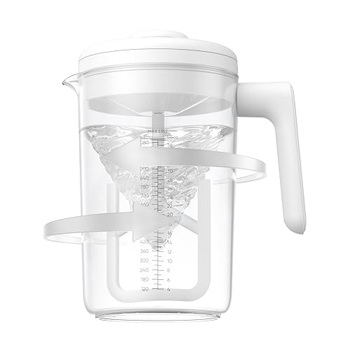 Jarra de fórmula eléctrica, jarra de mezcla de fórmula para bebés de 36 onzas, mezclador automático de fórmula para bebés, jarra de leche materna