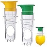 2ps New Screw Top Lemon Squeezer With Built-in Filter, Lemon Squeezer Portable With Pour Spout,lime Juicer For Cocktails, Drinks
