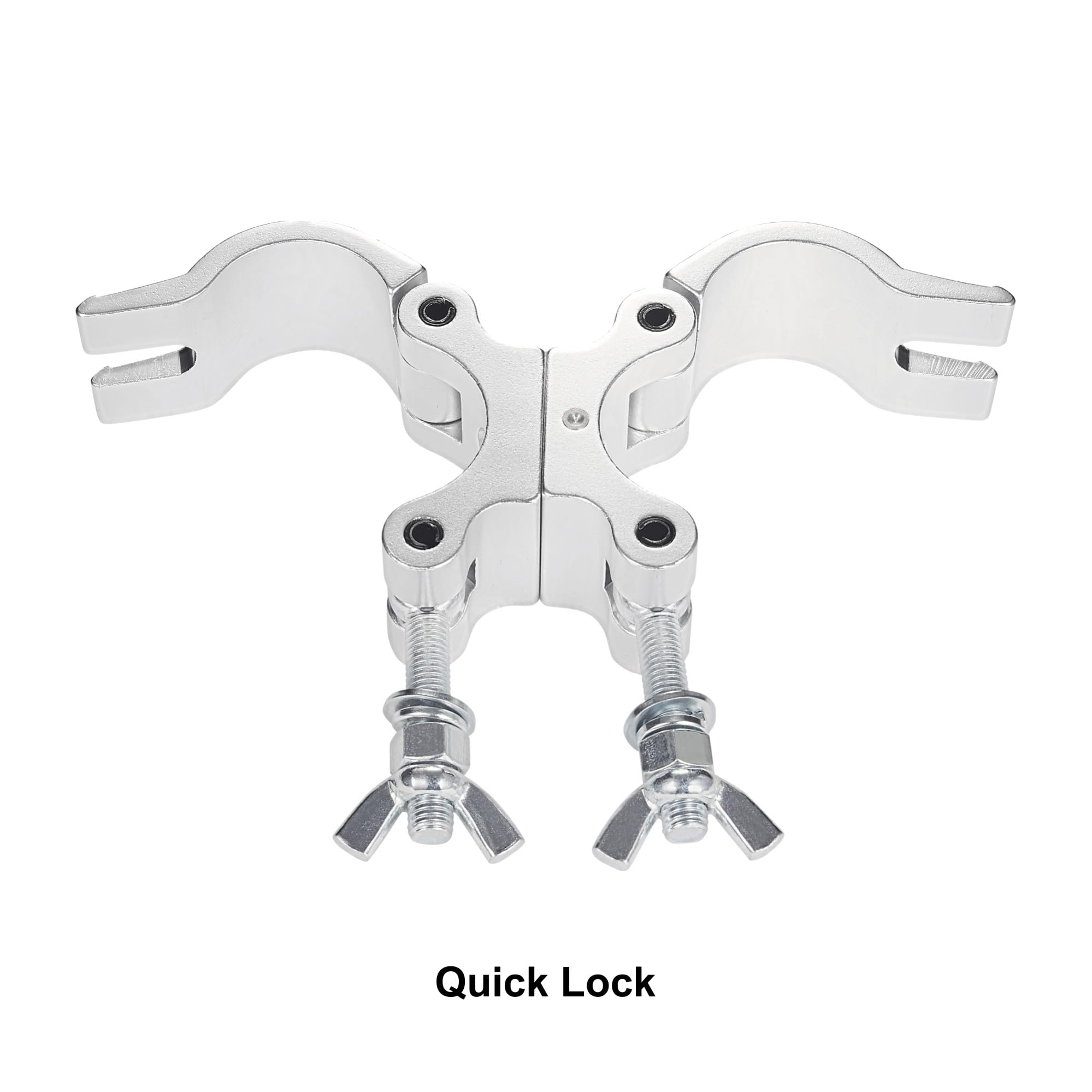 Abrazadera giratoria Pro TUV de 5 cm, 2 paquetes de 2 unidades de acoplador giratorio de 500 kg, abrazaderas de armadura de 50 mm, giro de doble cabeza según sea necesario, dos abrazaderas