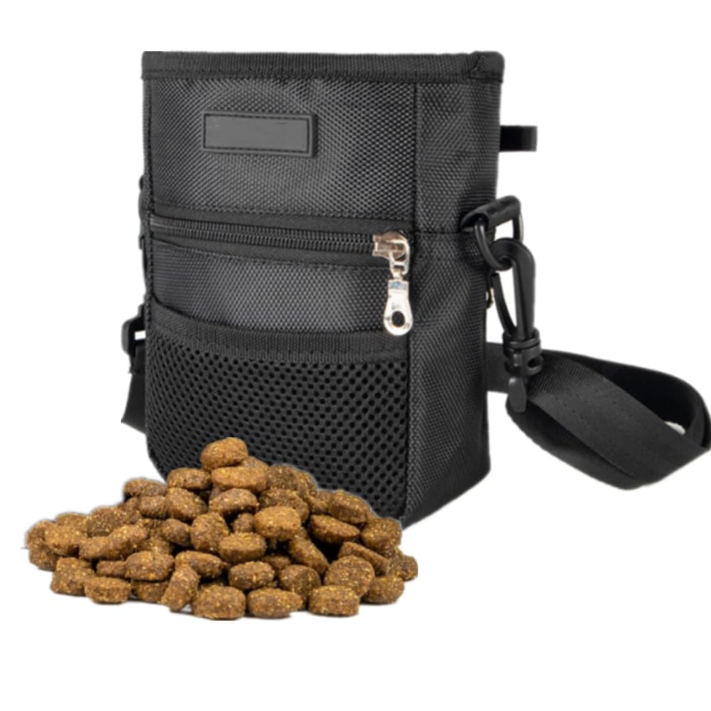 Dog Treat Pouch Pet Trainning Waist Bag Portable Food Snack Small Item Storage Holder Bag Hook Design Pet Training Reward Pouch Bait Sack Mini Puppy