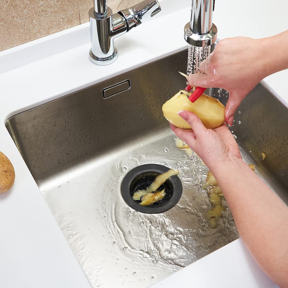 Manestein - Set di scarico per lavello da cucina, con troppopieno, con