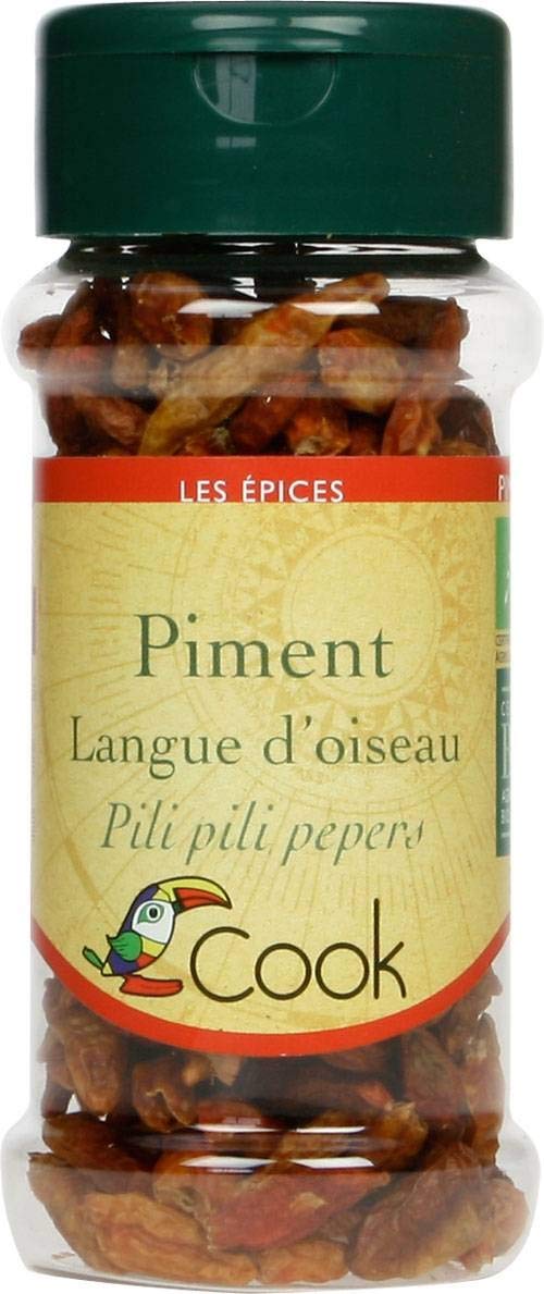 Cook Piment "Langue d'Oiseau" BIO garanti sans gluten 20 g 1 Unité