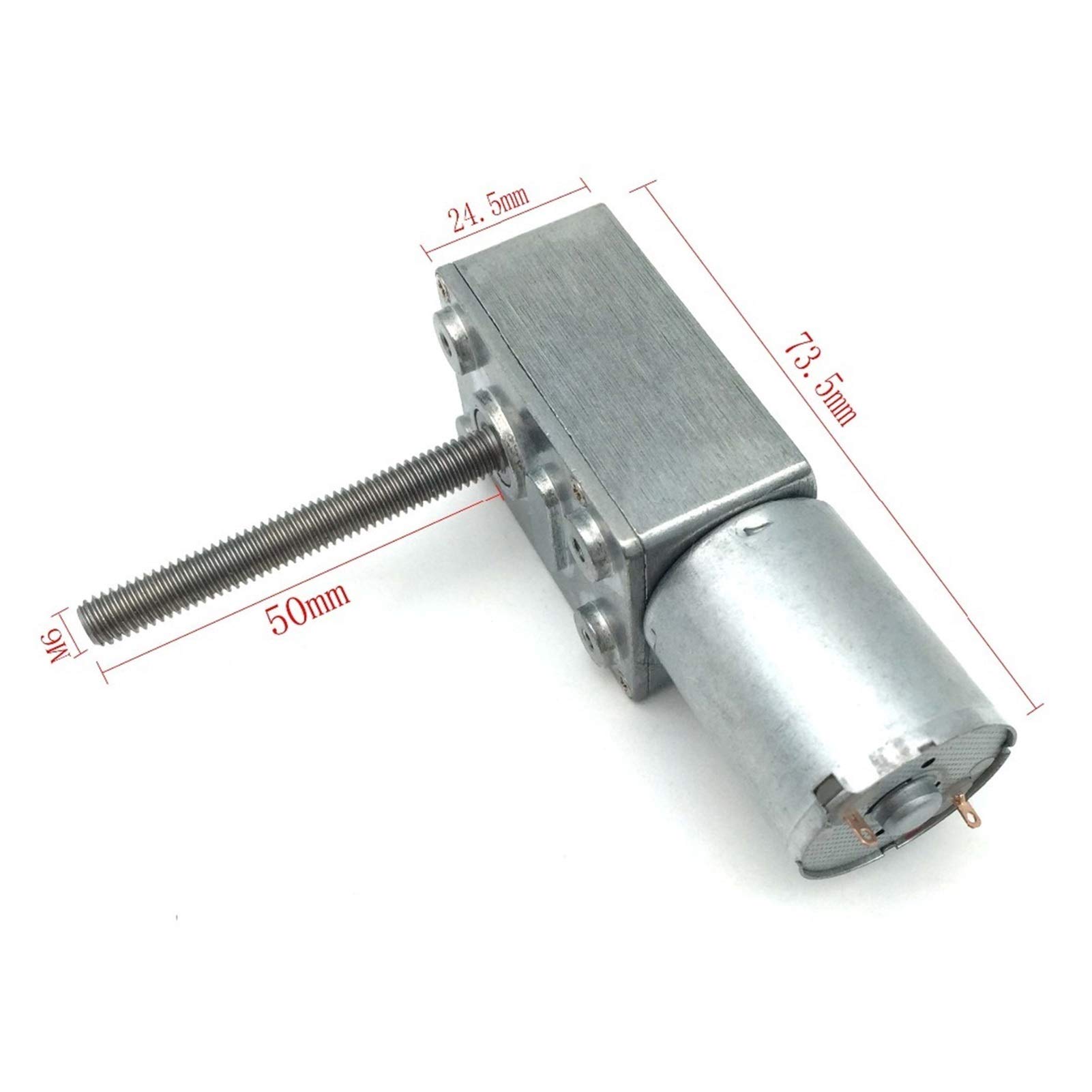 motore giocattolo 6V 12V 24 V Gear Riduction Motor 6-150RPM Motore ad ingranaggi a vite senza fine Motore di riduzione del motore di riduzione del motore elettrico Per giocattoli fai da te, progetti s