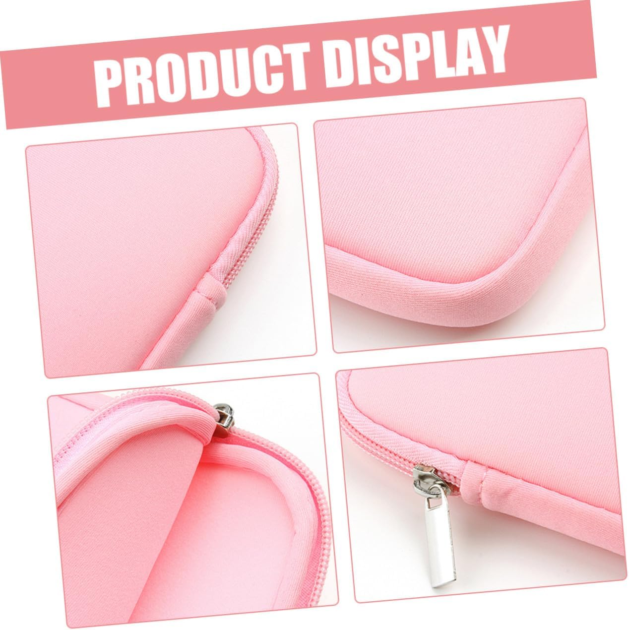 NUOBESTY Protective E-Reader Travel Sleeve Bag with Water-Resistant Cover Scratch-Resistant Internal Compartment Stylish Pink Reading Device Case for Avid Readers on the Go