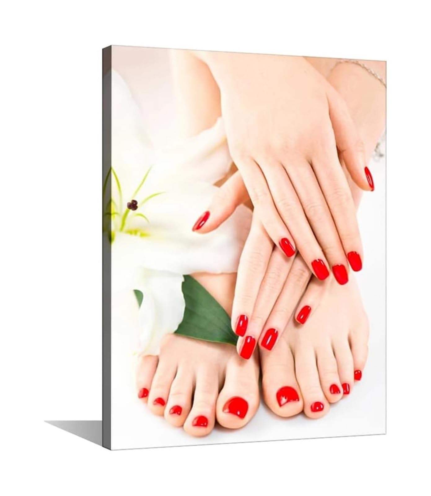 LLBOGRGGN Nail Art Wall Poster Manicure Pedicure Decor for Beauty Salon Spa Station Chair Area(Framed,12x18inch(30x45cm))