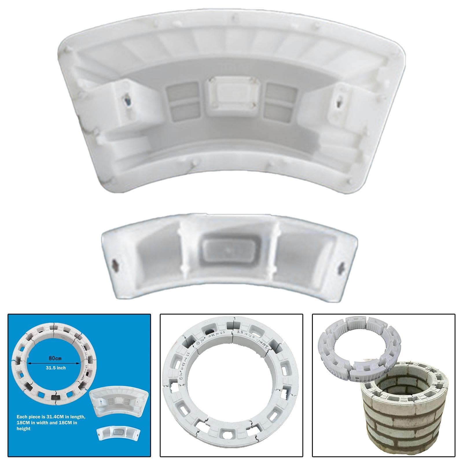 Modelo de Pared Circular para Pozo con Molde de Hormigón Y Diseño Eficiente para Construcción de Sistemas de Alcantarillado Y Áreas Exterior, Diámetro interior 80cm