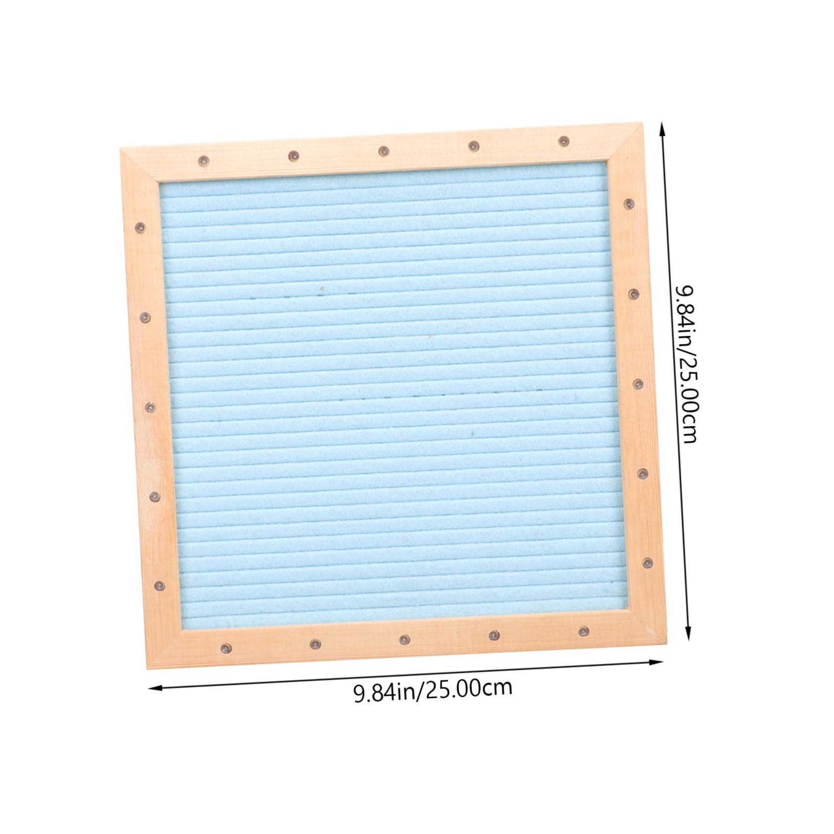 Tableau à Lettres Amovibles Bleu en Bois et Feutre, 1 Set, Style Créatif