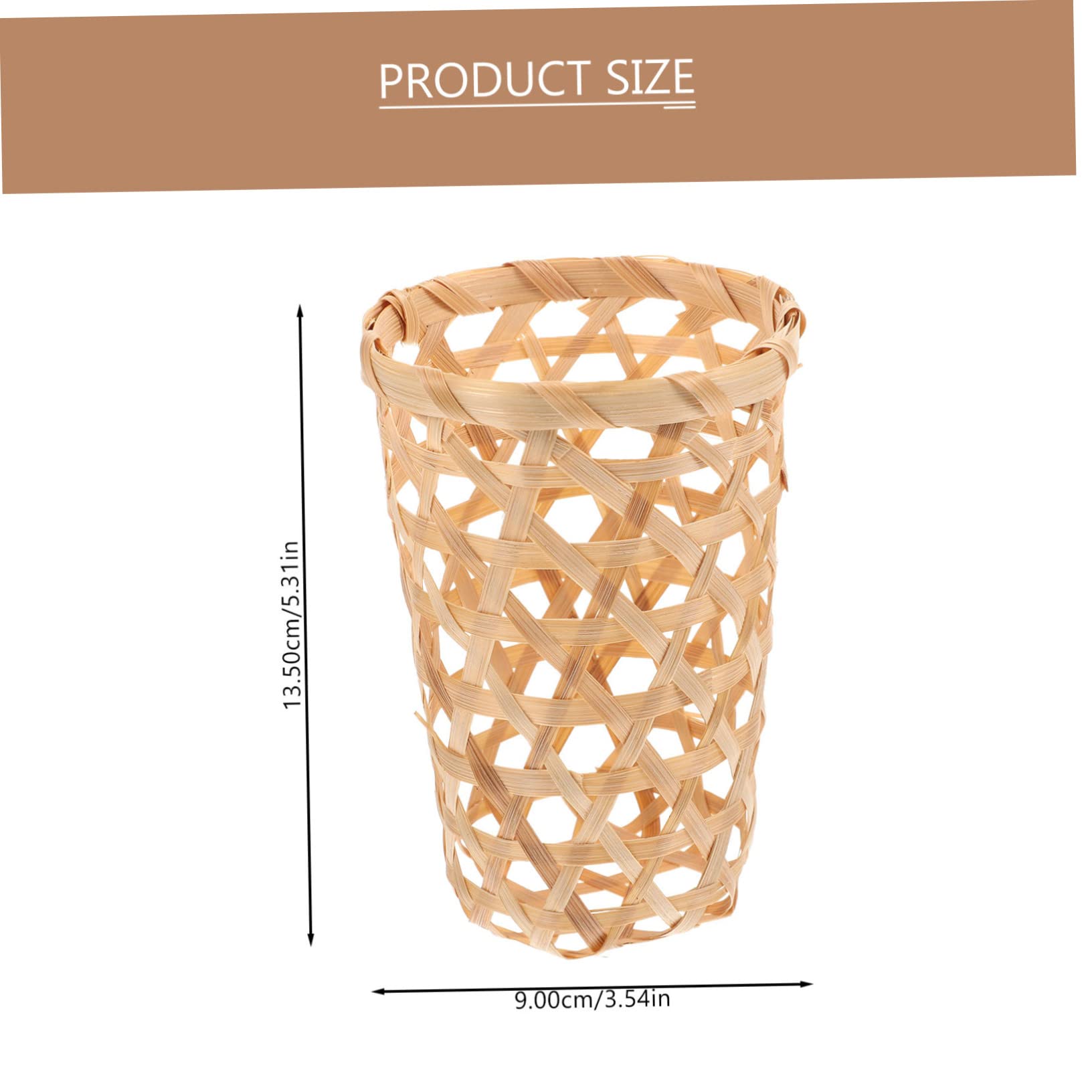 Cabilock 3pcs Basket Container for Food Woven Basket for Coffee Table Egg Basket Wicker Bread Basket Weave Basket Fruit Basket Storage Baskets Container Khaki Weaving