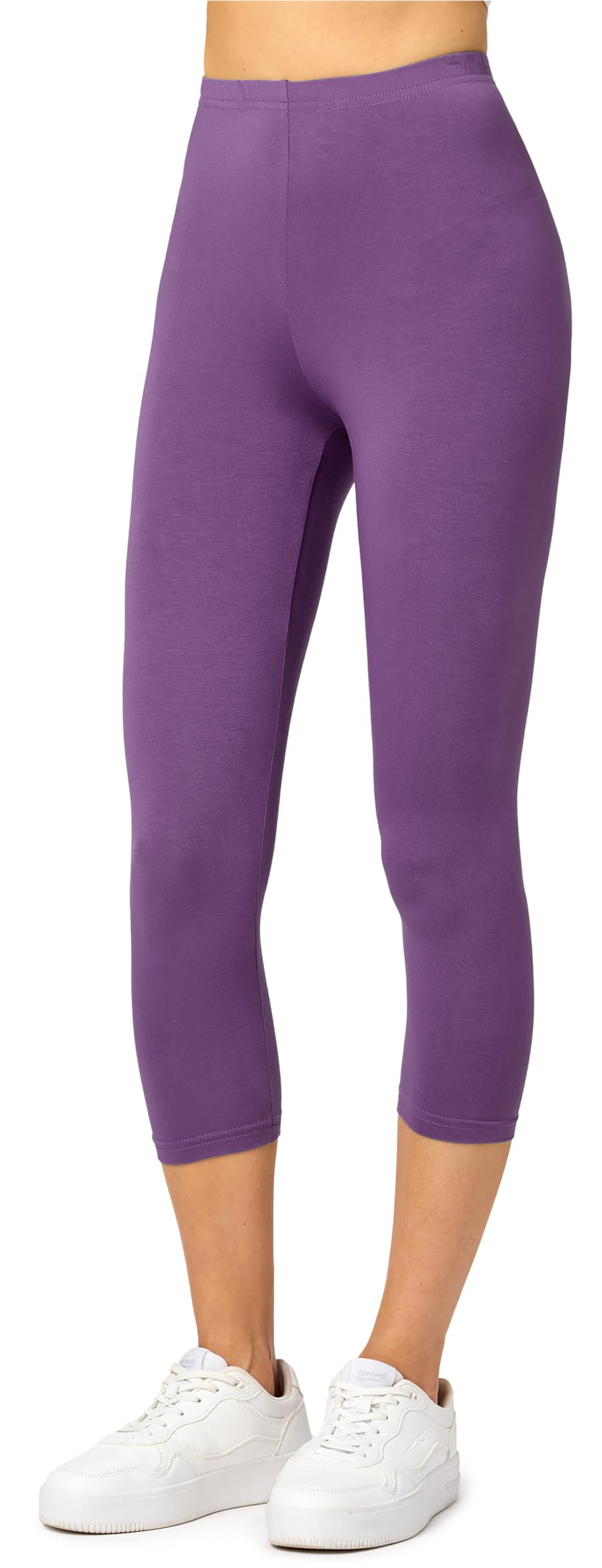 Merry Style Leggins Corti Donna 3/4 Pantaloni Capri Leggins Donna in Viscosa Traspirante, Pantaloncini Fitness Corti per Sportivi o Casual MS10-144