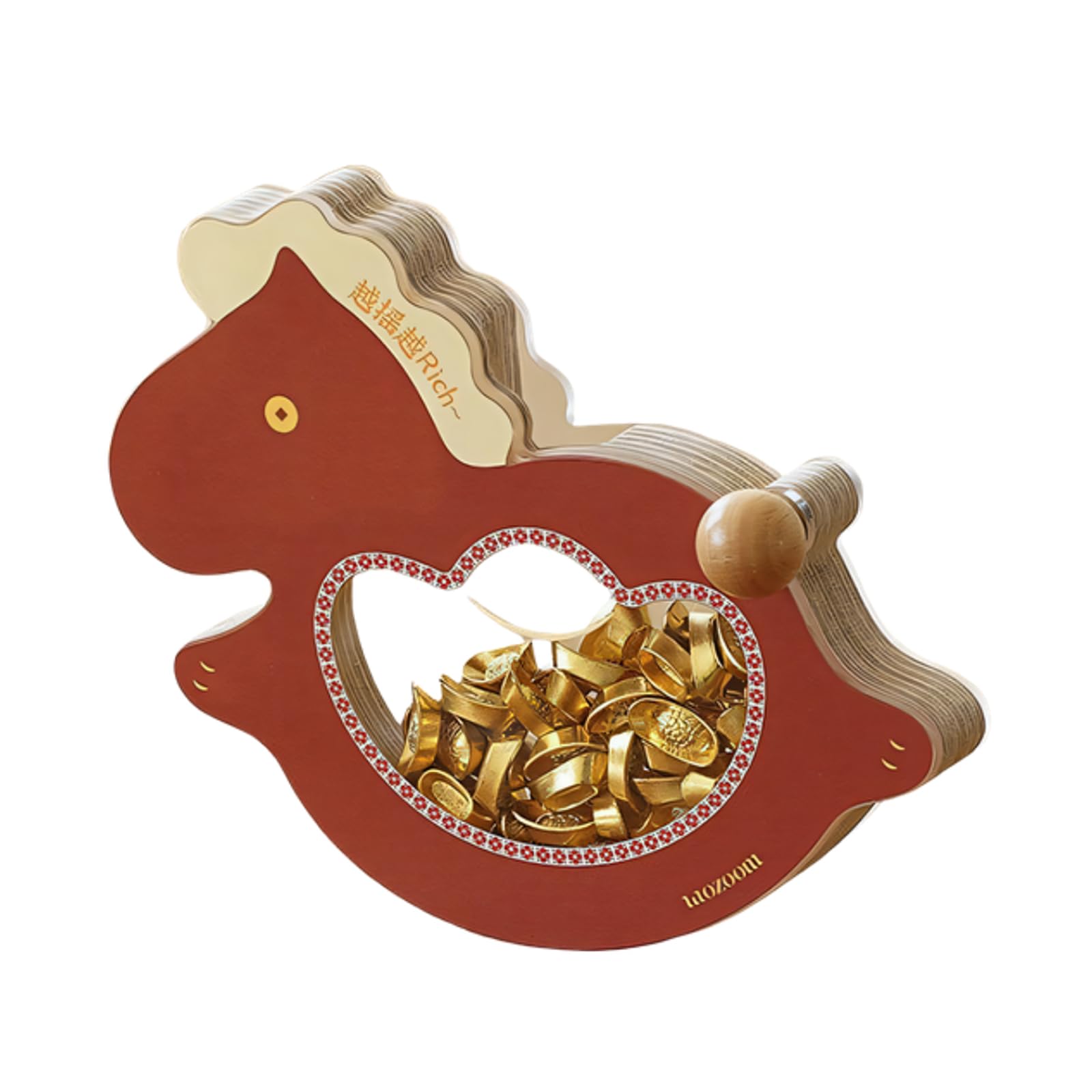Kaeltsyn Rocking Horses Statues Lucky Horse Figurines Attract Luck and Wealth Decorative Ornament Tabletop Decors New Year Gift Lucky Horse Figurines