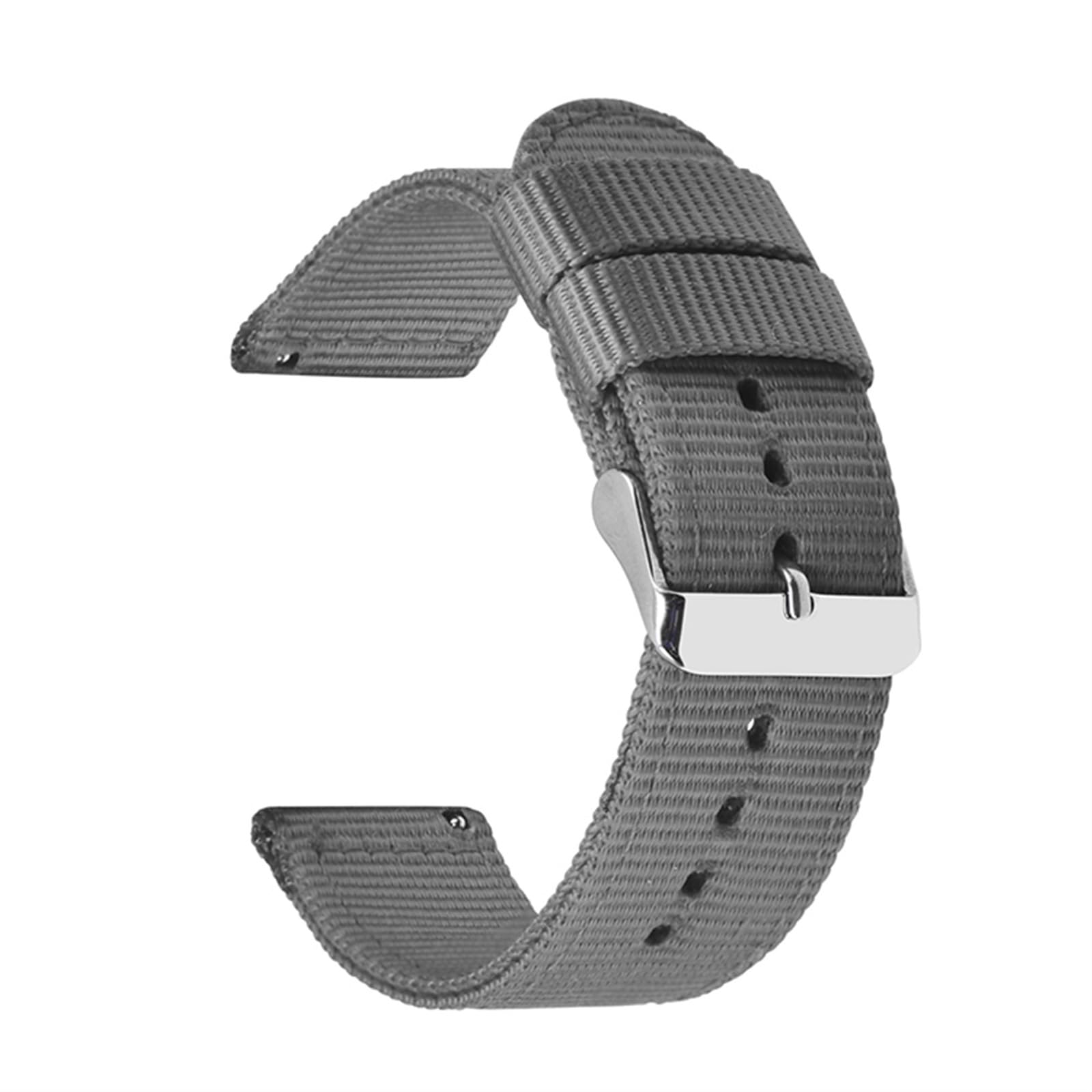 HABITZ Bracelet en nylon de qualité supérieure 18 mm 20 mm 22 mm 24 mm compatible for Samsung Galaxy Watch3 41 46 mm Watch42 46 mm Active2 40 44 mm Bracelet de montre for remplacement rapide (Color :