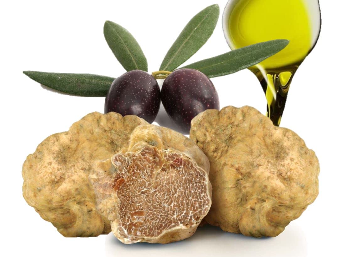 Olio extravergine di oliva al Tartufo bianco 250ml, 3 bottiglie di pregiato nettare. Trasforma ogni piatto in un capolavoro Gourmet, l'eccellenza in cucina.