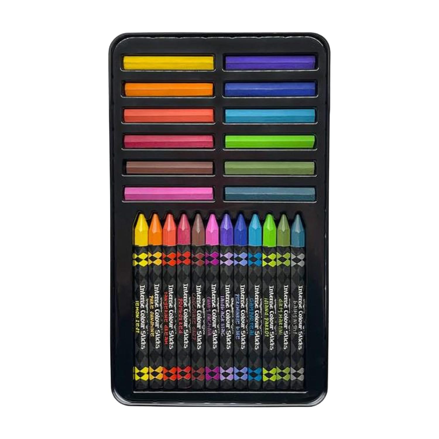 Ranger Dylusions Intense Colour Caykes & Sticks, 12 Caykes & 12 Sticks, Set 1