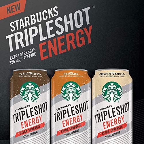 Starbucks Tripleshot Energy Extra Strength Espresso Coffee Beverage, Caramel, 15 fl oz. cans (12 Pack)
