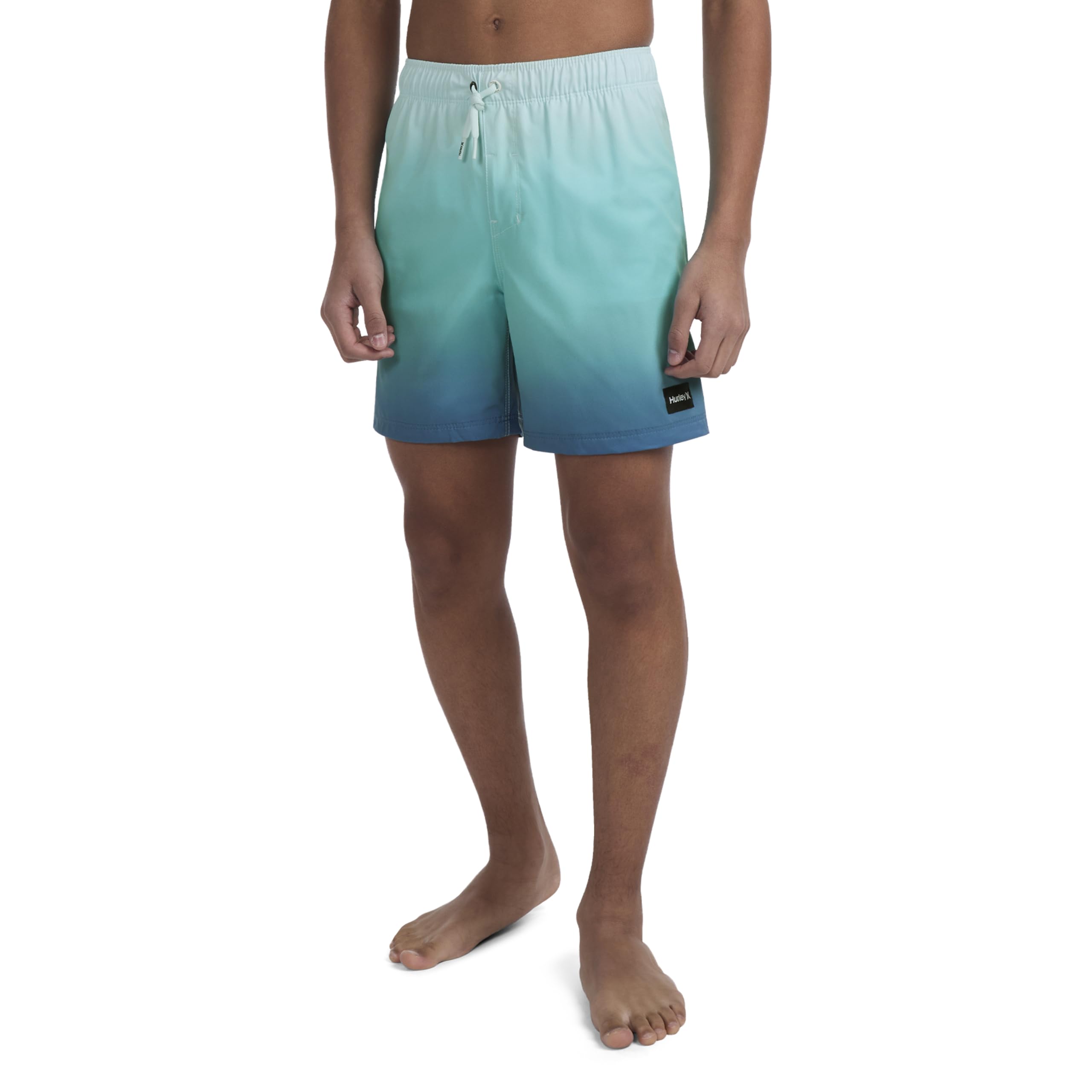 Hurley Costume da Bagno Pull-On Bambino, Verde, 10-12 anni
