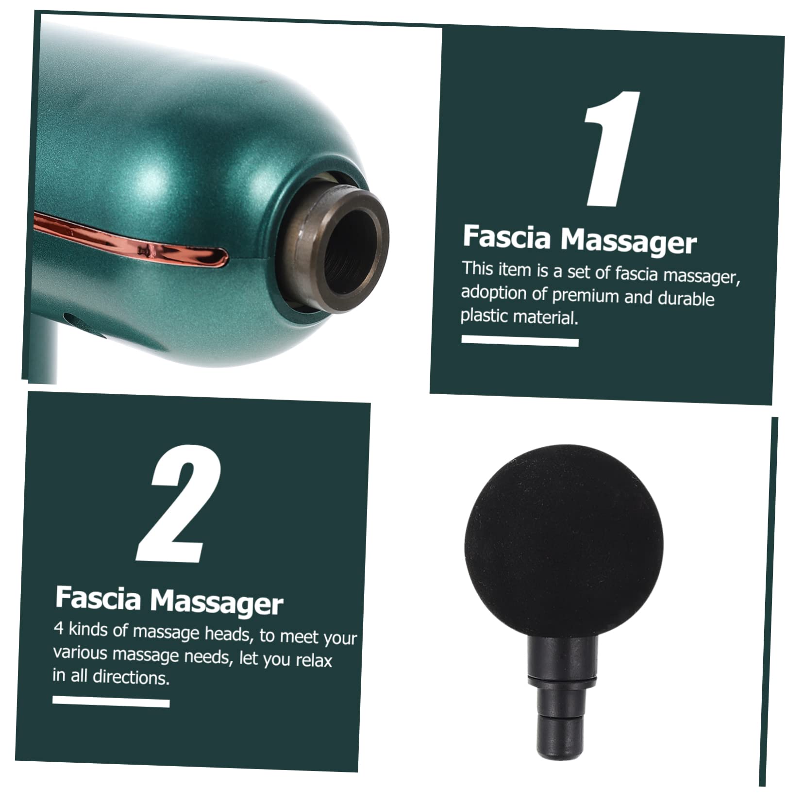 Pistola Massaggiatore Muscolare Mini USB Verde Plastico