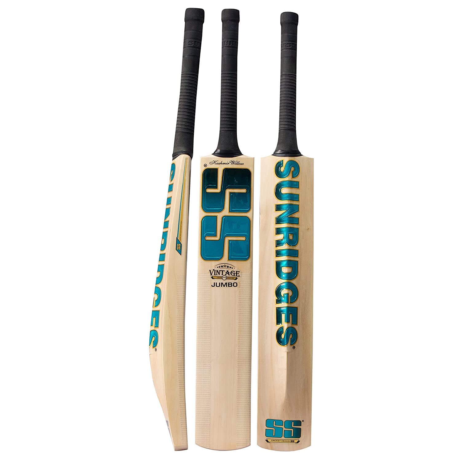 Générique SS Vintage Jumbo Cricket Batte Unisex-Adult, Beige, Poignée Courte