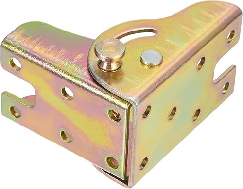 Miniatura 4 de PATIKIL Bisagra de patas plegables, paquete de 4 bisagras autobloqueantes, soporte plegable para patas de mesa de trabajo con tornillos para soporte